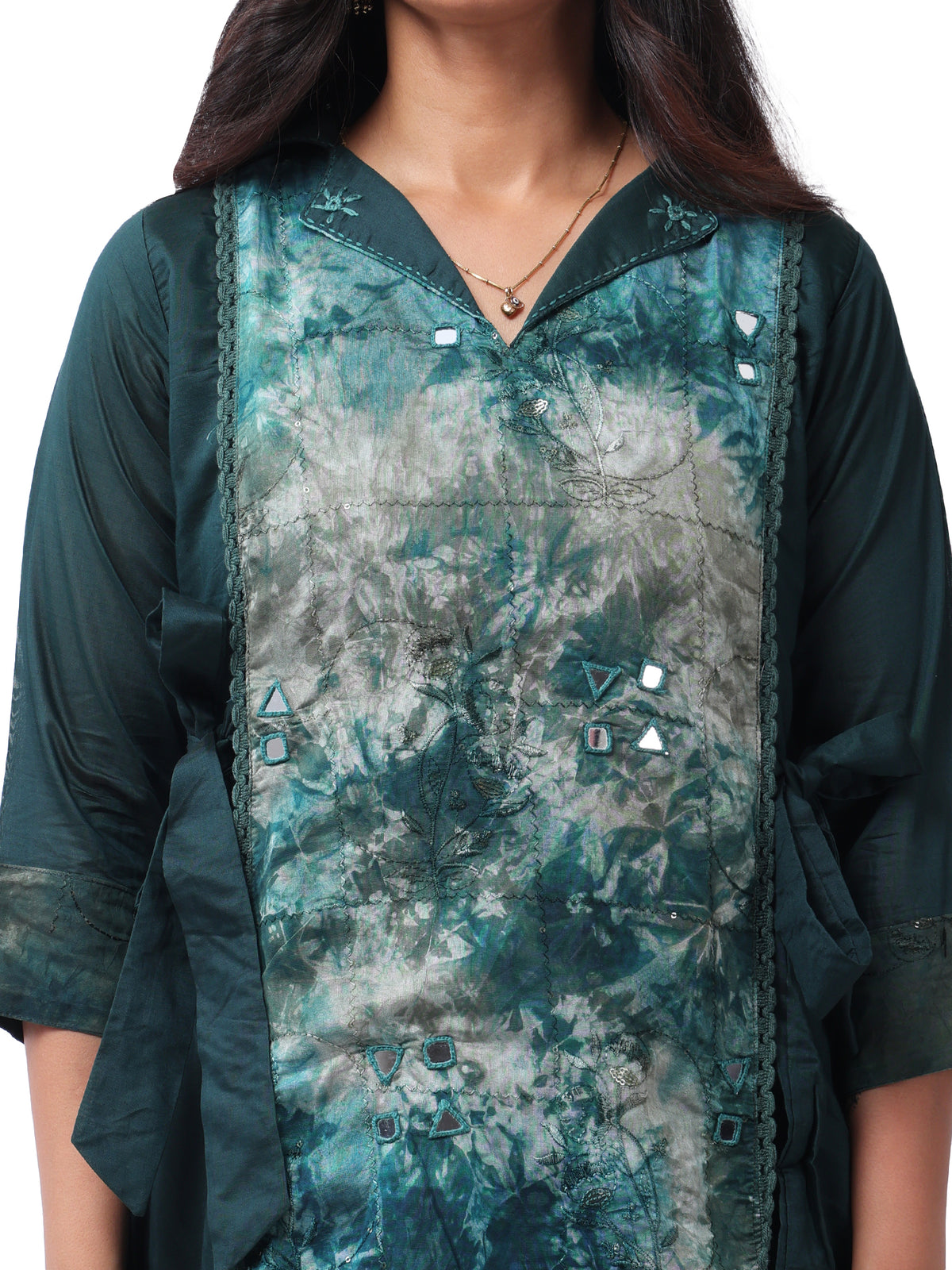 Women's ethnic co-ord set styled for festive and office wear
